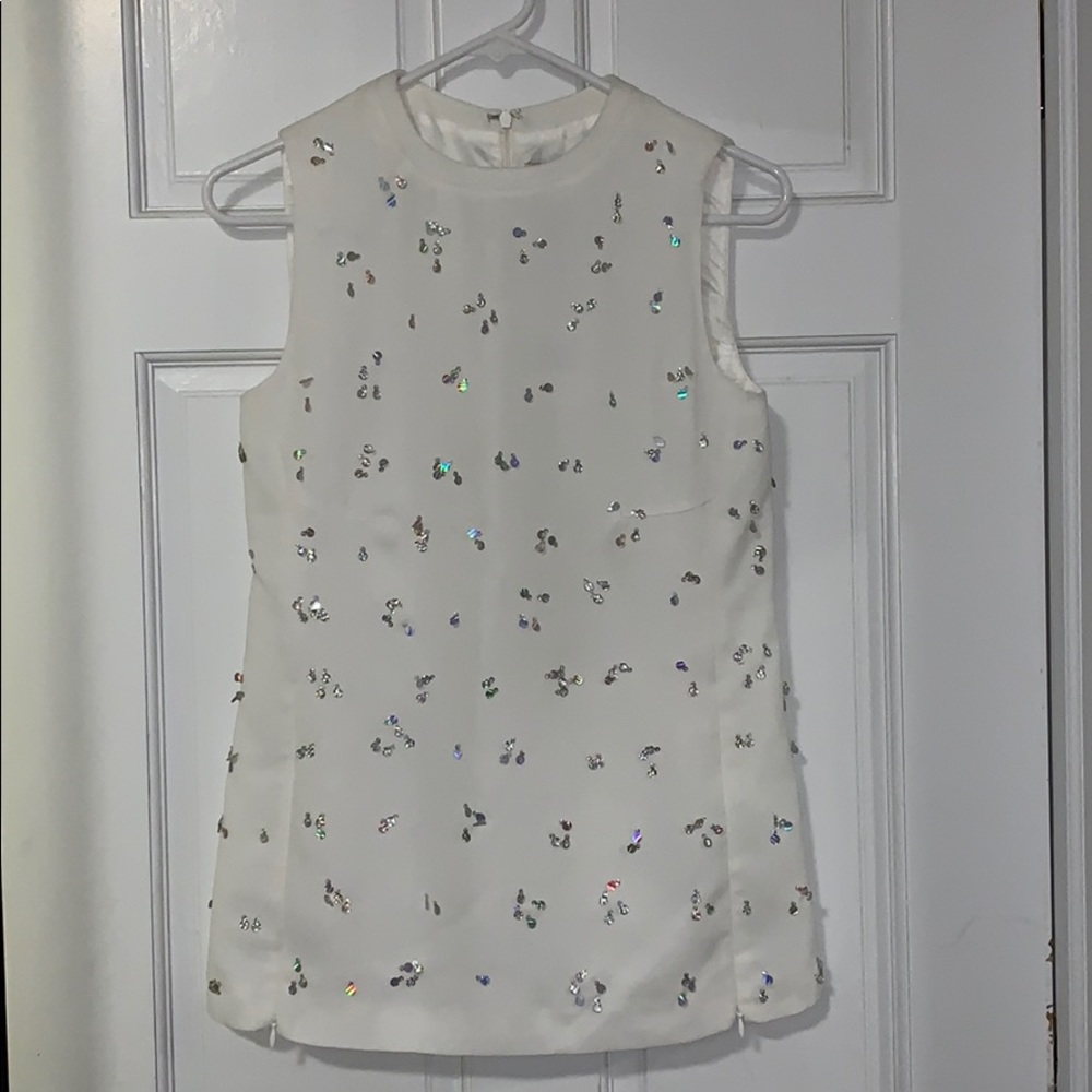 NWT Opening Ceremony Crystal Crepe Tank